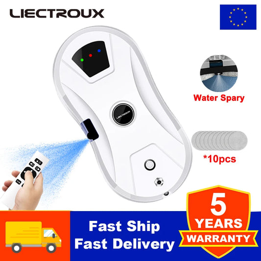 LIECTROUX YW610 Fönsterputsrobot – Ultratunn med Vattenspray & AI-ruttplanering