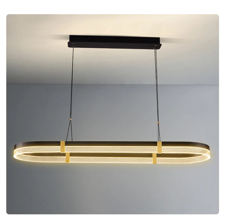 Modern Designerpendel – Guld & Svart Lampa för Restaurang, Bar & Matplats