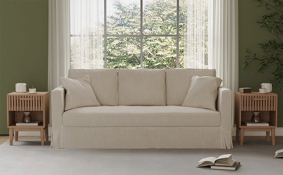 Rosahqnda Sängbord – 2-pack | Modern Marockansk Stil med Förvaring