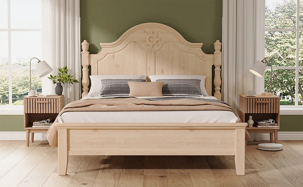 Rosahqnda Sängbord – 2-pack | Modern Marockansk Stil med Förvaring
