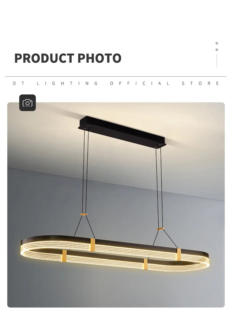 Modern Designerpendel – Guld & Svart Lampa för Restaurang, Bar & Matplats