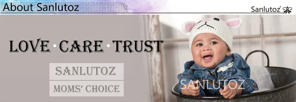 Sanlutoz Baby Pyjamas – 100% Kammad Bomull – Djurmotiv – 2-delad Set för Nyfödda & Småbarn (0–4 år)