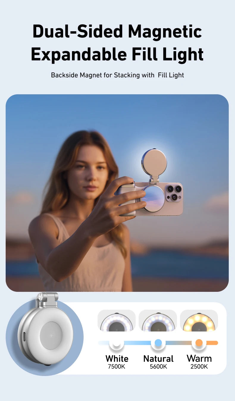 TELESIN Magnetiskt Handgrepp med Fjärrkontroll – För iPhone & Android