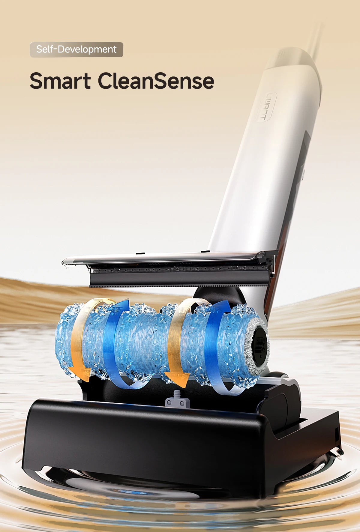 UWANT D500 Sladdlös Våt Torr Dammsugare 17000Pa 65C Självrengöring