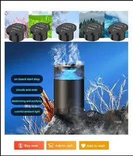 Elektrisk Bilparfym med Digital Display – Ocean Doft & Aromaterapi för bilens interiör