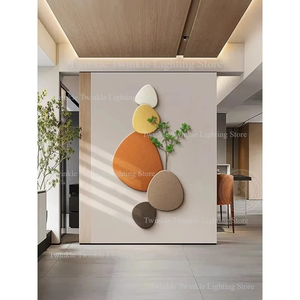 Ny stil vägglampa för vardagsrum – dekorativ målning med växtmotiv för veranda, korridor och hall – väggmonterad lampa med kontakt