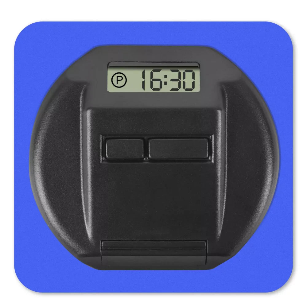 Elektronisk Parkeringsskiva – LCD Dubbel Display – Automatisk Tidtagning