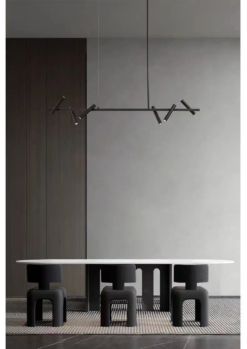 Italiensk Rund Taklampa – Modern Svart Spotlight för Hem & Restaurang