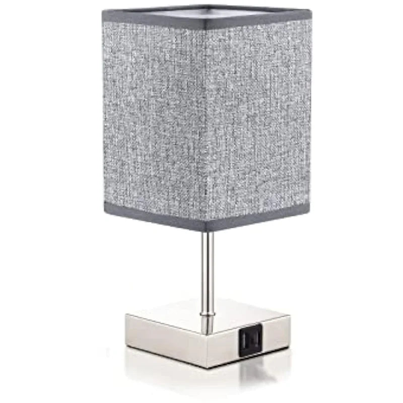 2-pack LED Bordslampor med USB & Type-C – Touchstyrning & Snabbladdning