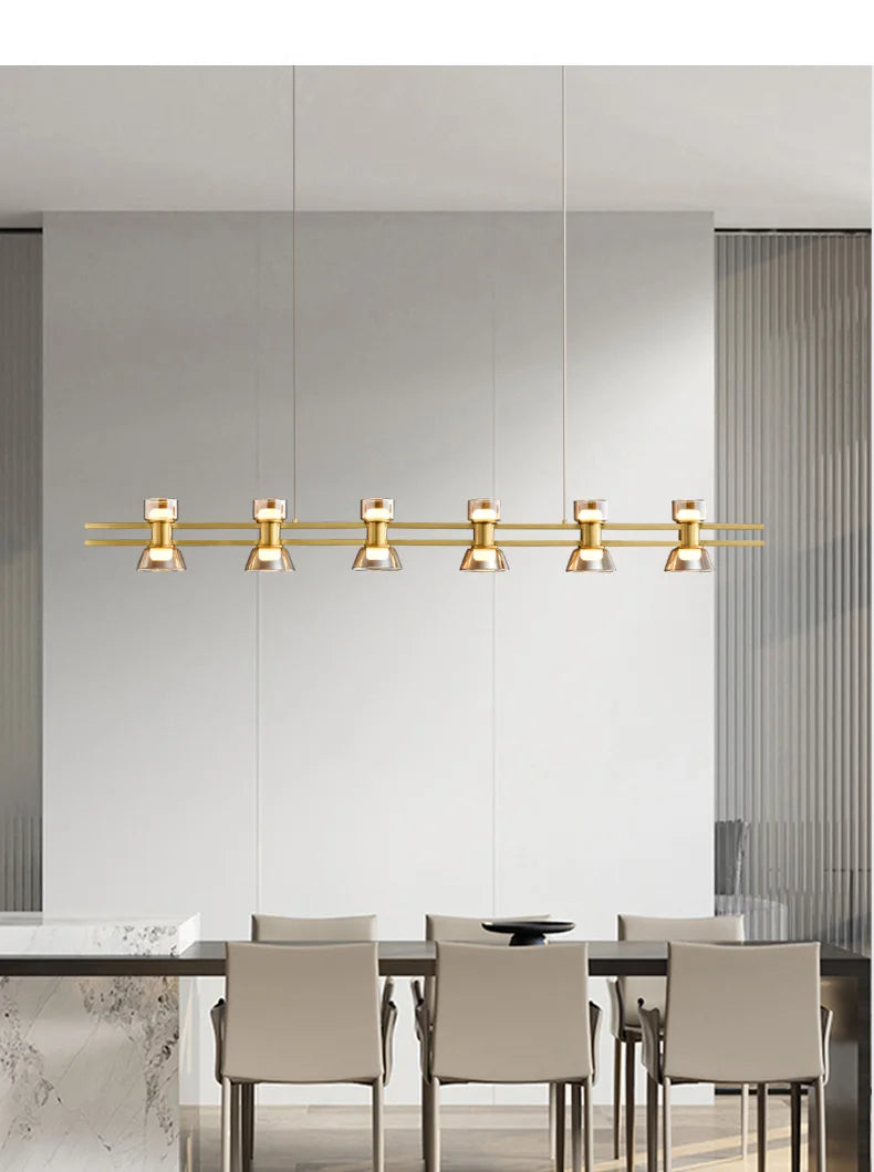 Nordisk LED-ljuskrona – Lyxig Design för Restaurang, Bar & Köksö