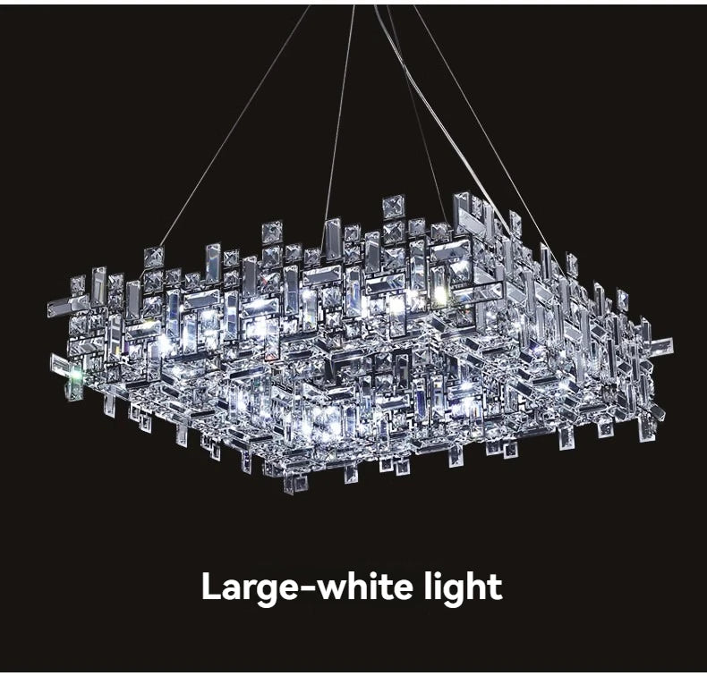 Italian Luxury Crystal Chandelier – Elegant LED Pendant Light for Living Room, Dining Room, Bedroom & Kitchen