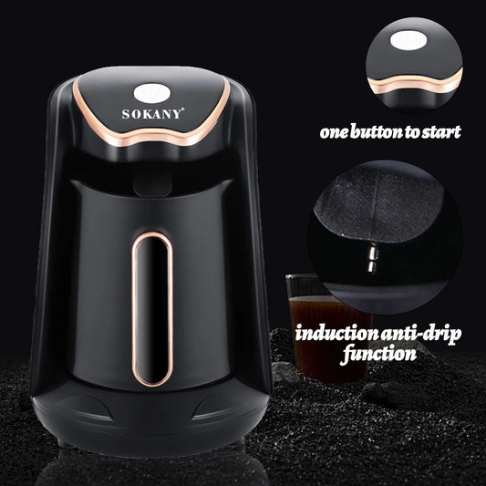 SOKANY Elektrisk Kaffekokare för Turkiskt Kaffe – 250ml, 600W, Enkel Servering