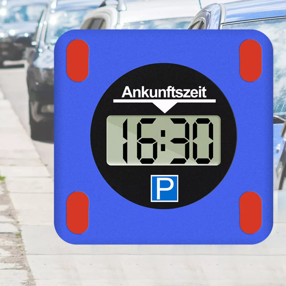 Elektronisk Parkeringsskiva – LCD Dubbel Display – Automatisk Tidtagning