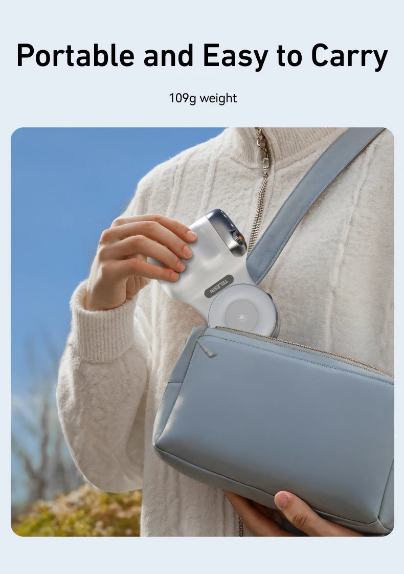 TELESIN Magnetiskt Handgrepp med Fjärrkontroll – För iPhone & Android