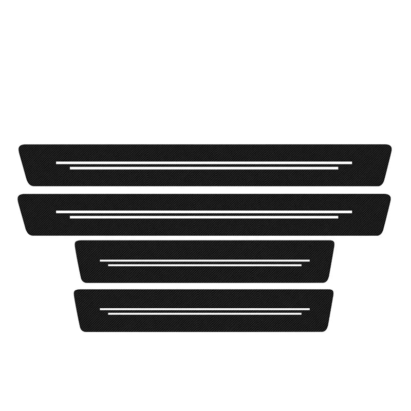 Dörrtröskelskydd bil kolfiber 4-pack