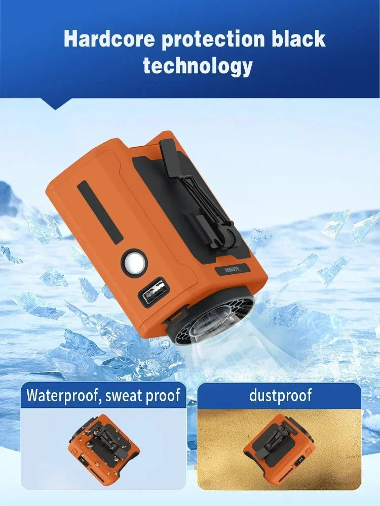 Portabel Midjefläkt 10000mAh