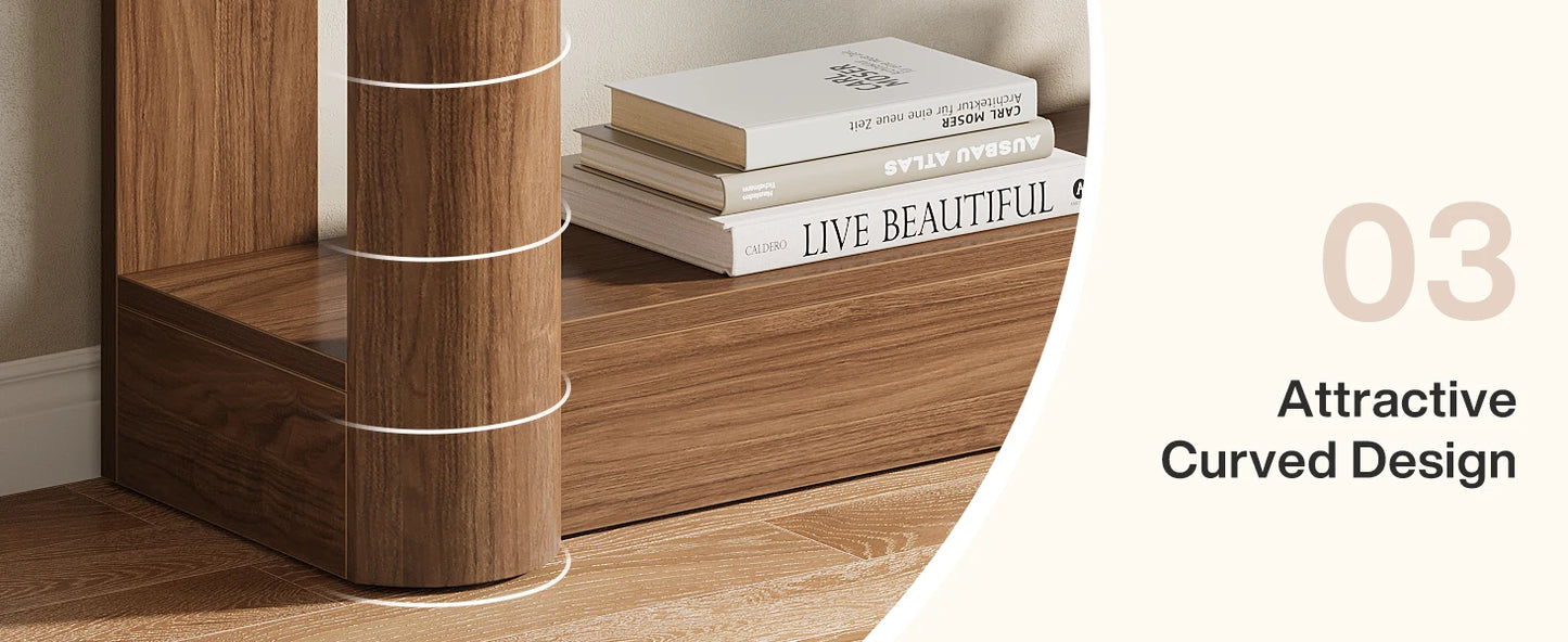 Tribesigns Konsolbord – Rustik Lantstil med Förvaring (160 cm)