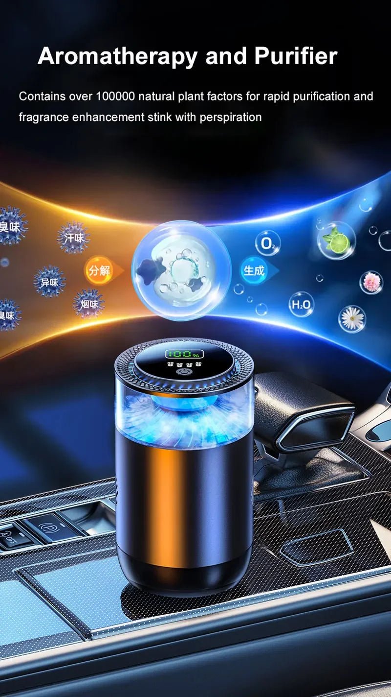 Elektrisk Bilparfym med Digital Display – Ocean Doft & Aromaterapi för bilens interiör