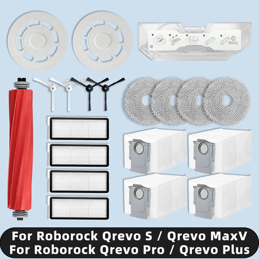 Reservdelar & Tillbehör för Roborock Qrevo – Kompatibla Modeller S / MaxV / Pro / Plus