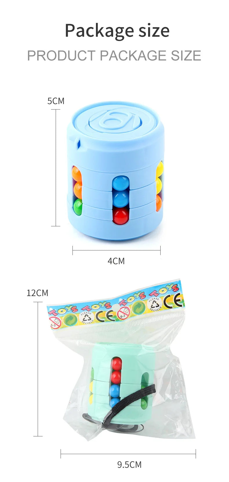 Multifunktionell Fidget Spinner – Färgglada Bönor & Stresslindring – För Barn & Vuxna