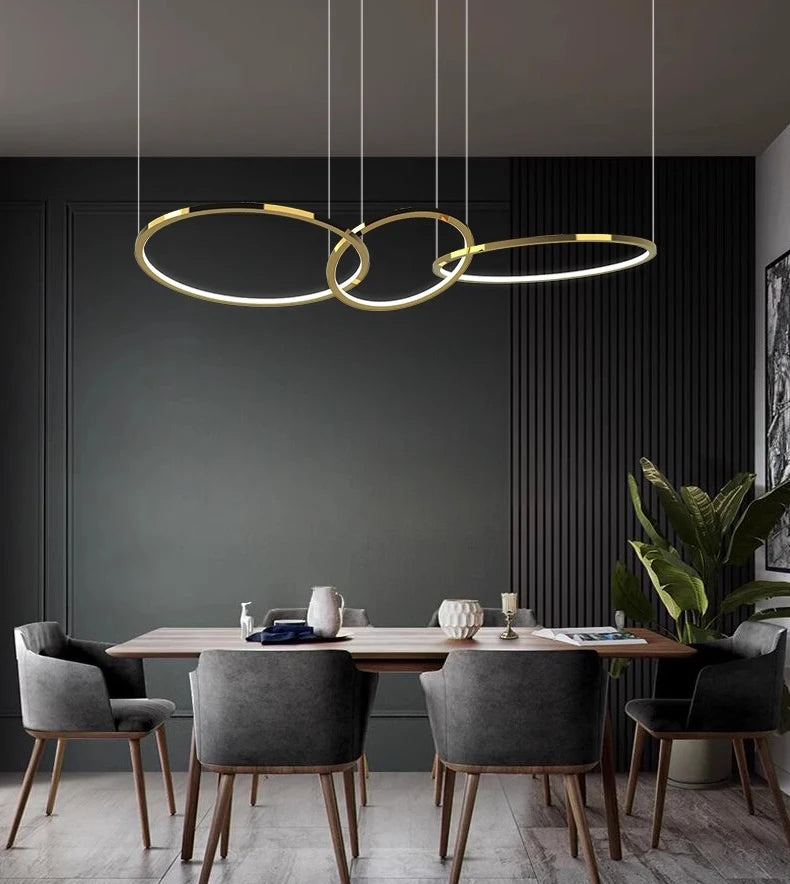 Nordisk Taklampa i Modern Design – Justerbar LED Pendellampa för Matsal, Vardagsrum & Sovrum