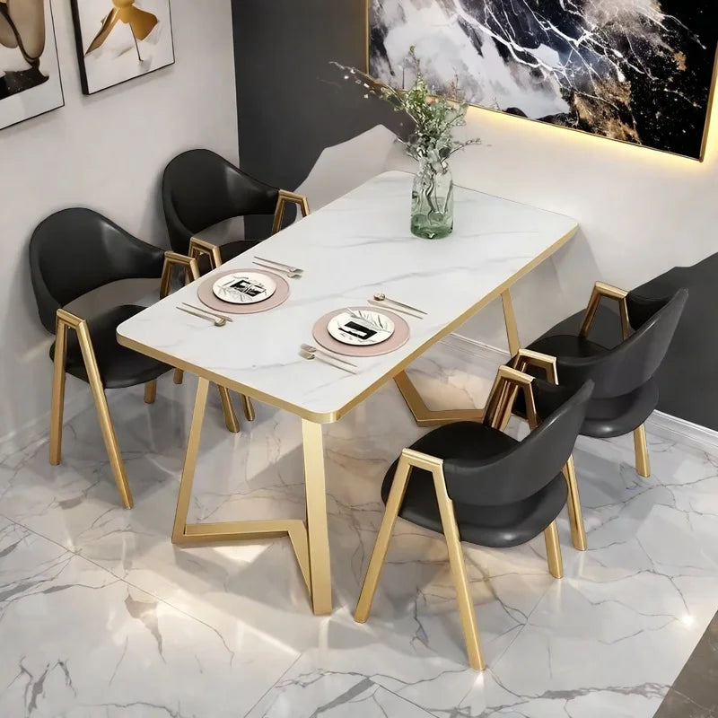 Komplett Matgrupp – Modernt Bord & 4 Stolar i MDF-trä