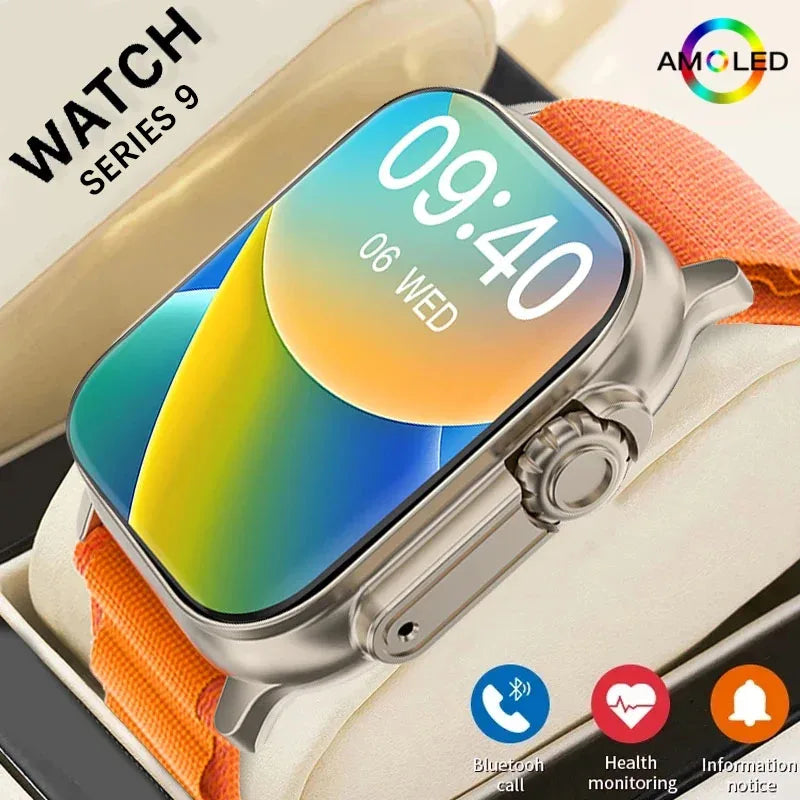 Smartklocka Ultra 9 Gen 2 – 2.2" HD Skärm – Bluetooth & NFC – Fitness & Hälsa