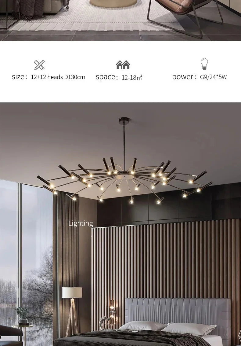 Minimalistisk Taklampa – G9 LED Pendel för Hemmets Inredning