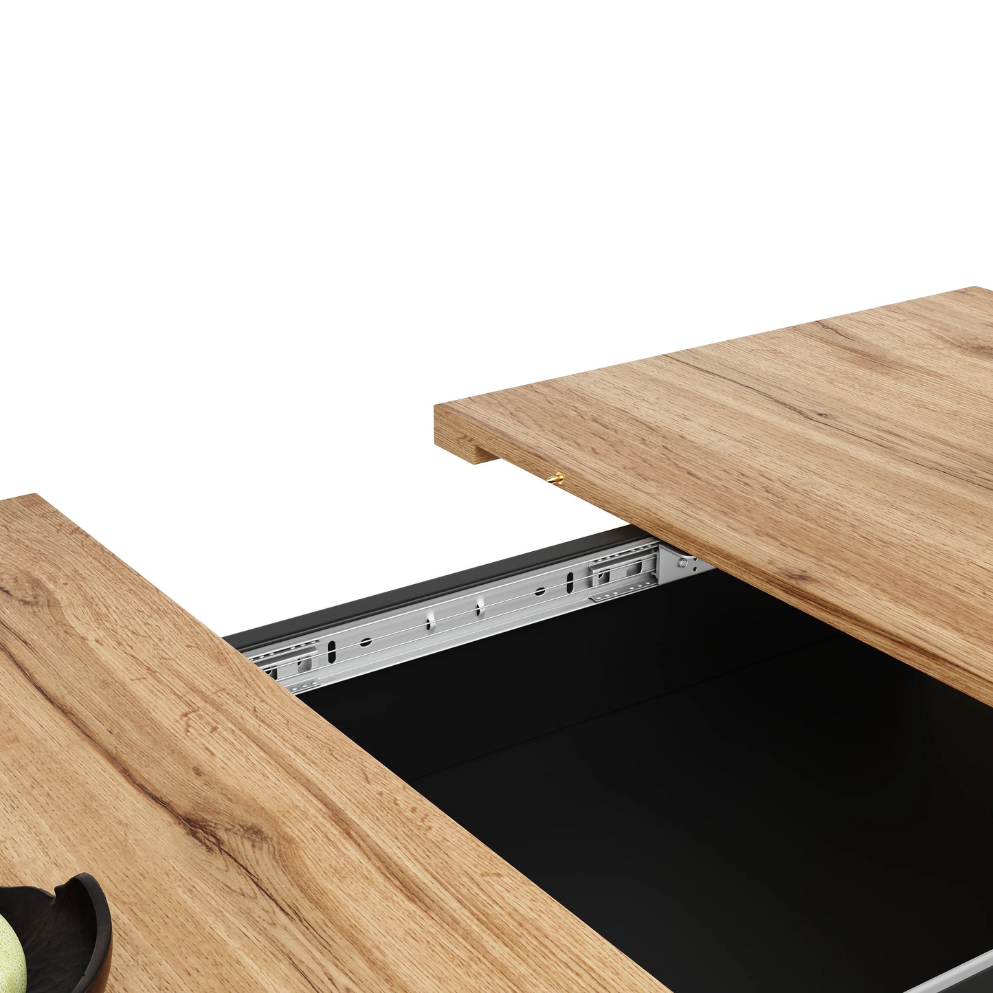 Utdragbart Matbord med Förvaring – 140 × 70 cm för Kök & Vardagsrum