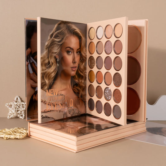 💄 Professionell Makeup-palett med 54 färger – Allt-i-ett: Ögonskugga, Rouge, Highlighter & Contouring
