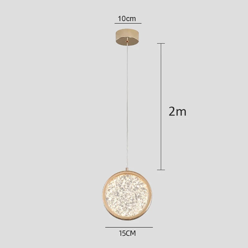 Modern LED Pendellampa – Lyxig Designlampa för Sovrum, Vardagsrum & Entré
