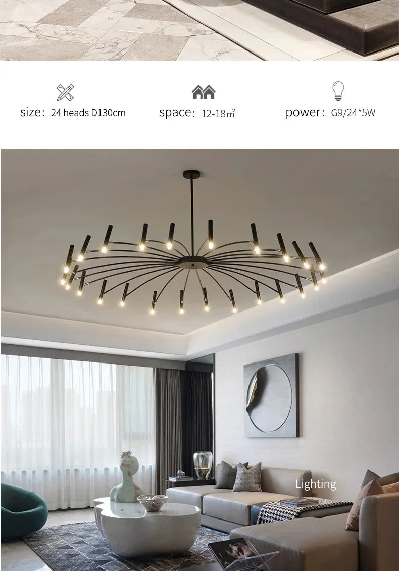 Minimalistisk Taklampa – G9 LED Pendel för Hemmets Inredning