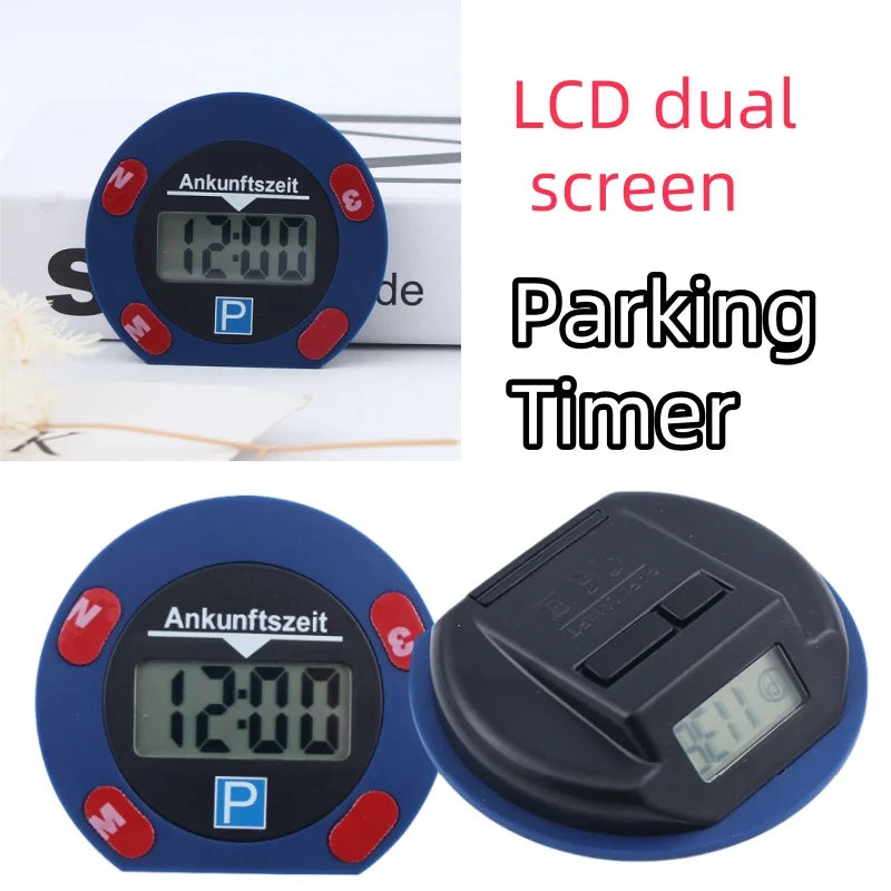 Elektronisk Parkeringsskiva – LCD Dubbel Display – Automatisk Tidtagning