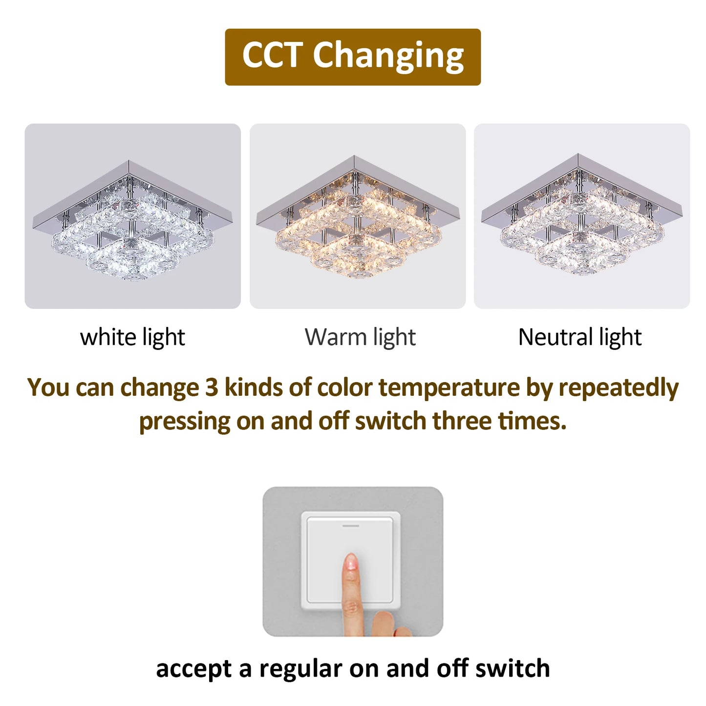 Vetrulus Kristallkrona – LED Taklampa i Lyxig Design (27 × 27 × 12 cm)