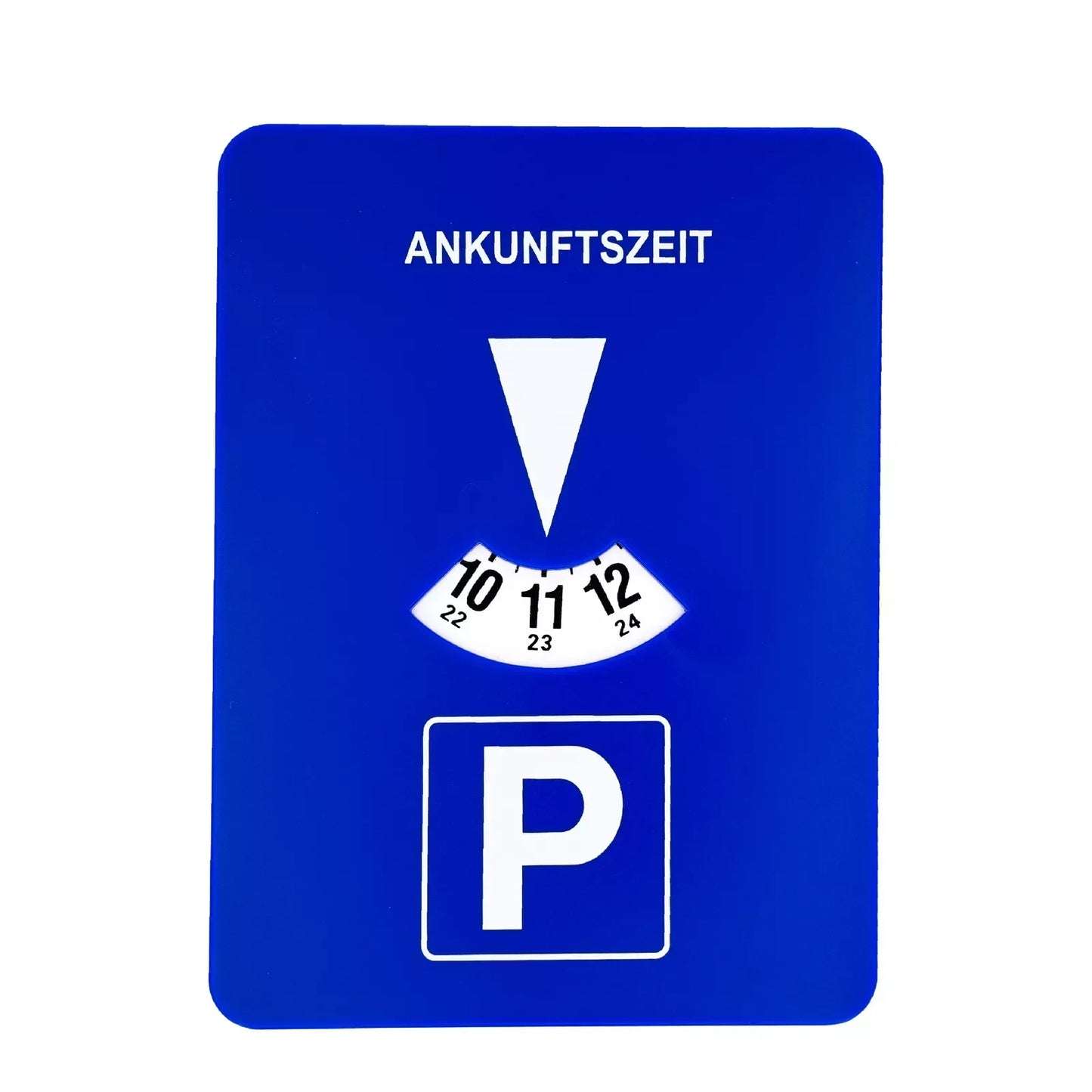 Blå Digital Parkeringsskiva – Automatisk Tidtagning – Stilren & Portabel