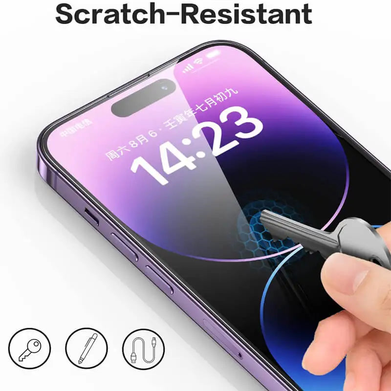 Skärmskydd i Härdat Glas – För iPhone 11–17 Pro/Pro Max – Reptålig & Stöttålig