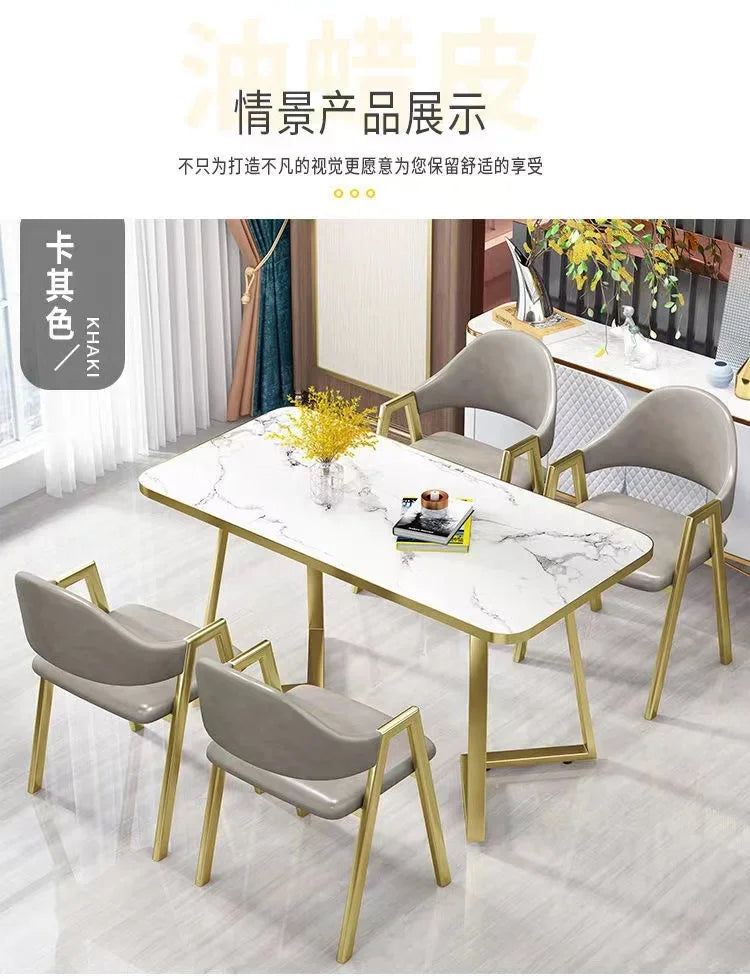 Komplett Matgrupp – Modernt Bord & 4 Stolar i MDF-trä