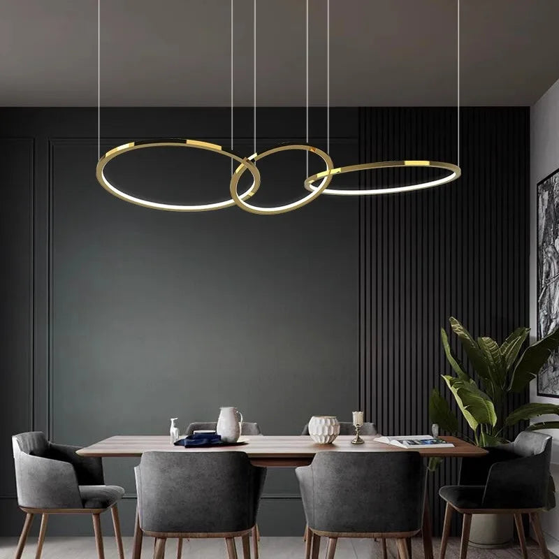 Nordisk Taklampa i Modern Design – Justerbar LED Pendellampa för Matsal, Vardagsrum & Sovrum