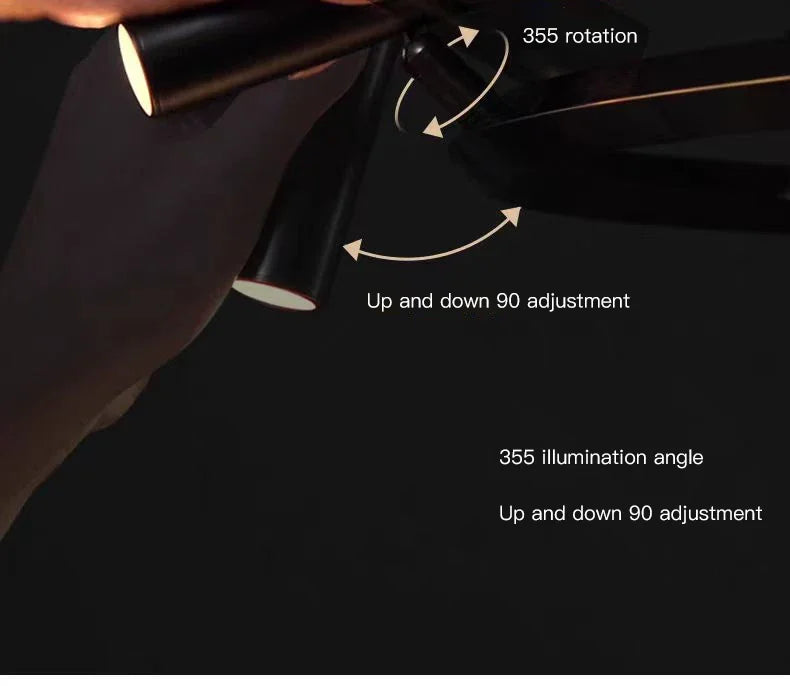 Italiensk Rund Taklampa – Modern Svart Spotlight för Hem & Restaurang