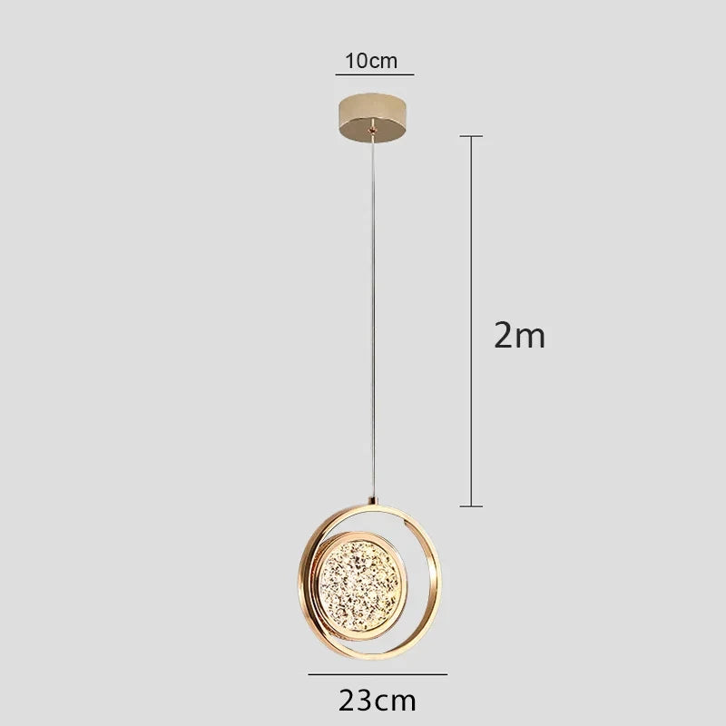Modern LED Pendellampa – Lyxig Designlampa för Sovrum, Vardagsrum & Entré
