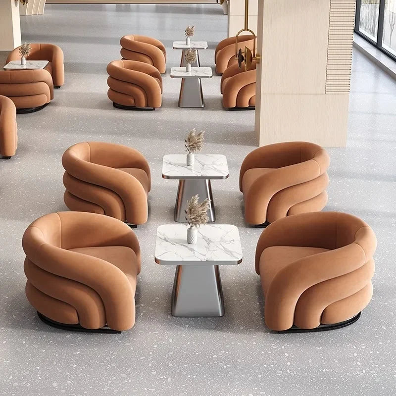 Modern Loungestol för En Person – Stilren Komfort för Vardagsrum & Balkong