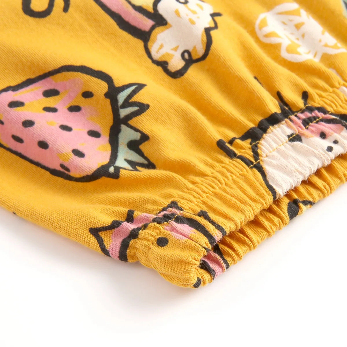 Sanlutoz Baby Pyjamas – 100% Kammad Bomull – Djurmotiv – 2-delad Set för Nyfödda & Småbarn (0–4 år)