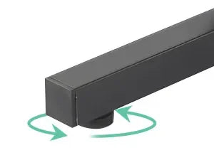 Tribesigns Matbord – Svart Industriell Design för 4–6 Personer (160 cm)