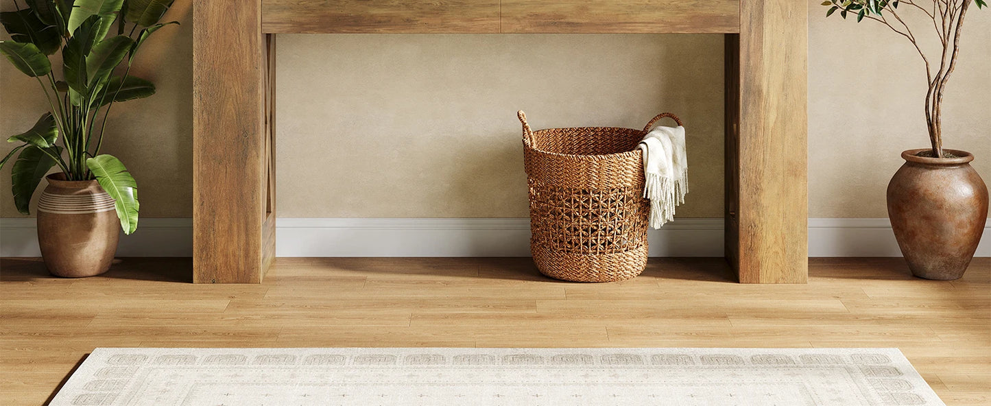 Tribesigns Konsolbord – 160 cm med Lådor & X-ben i Farmhouse-stil