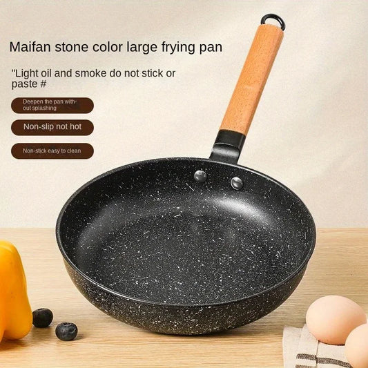 28 cm Stekpanna i Gjutjärn – Nonstick – För Kött، Fisk & Wok – Induktion/Gas Kompatibel