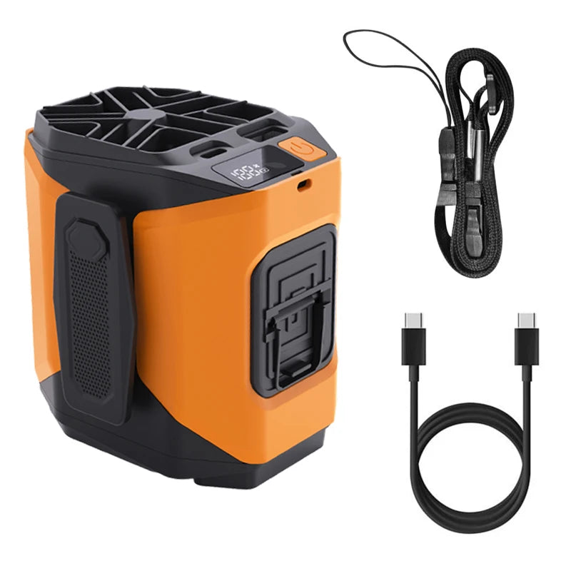 Portabel Midjefläkt 10000mAh