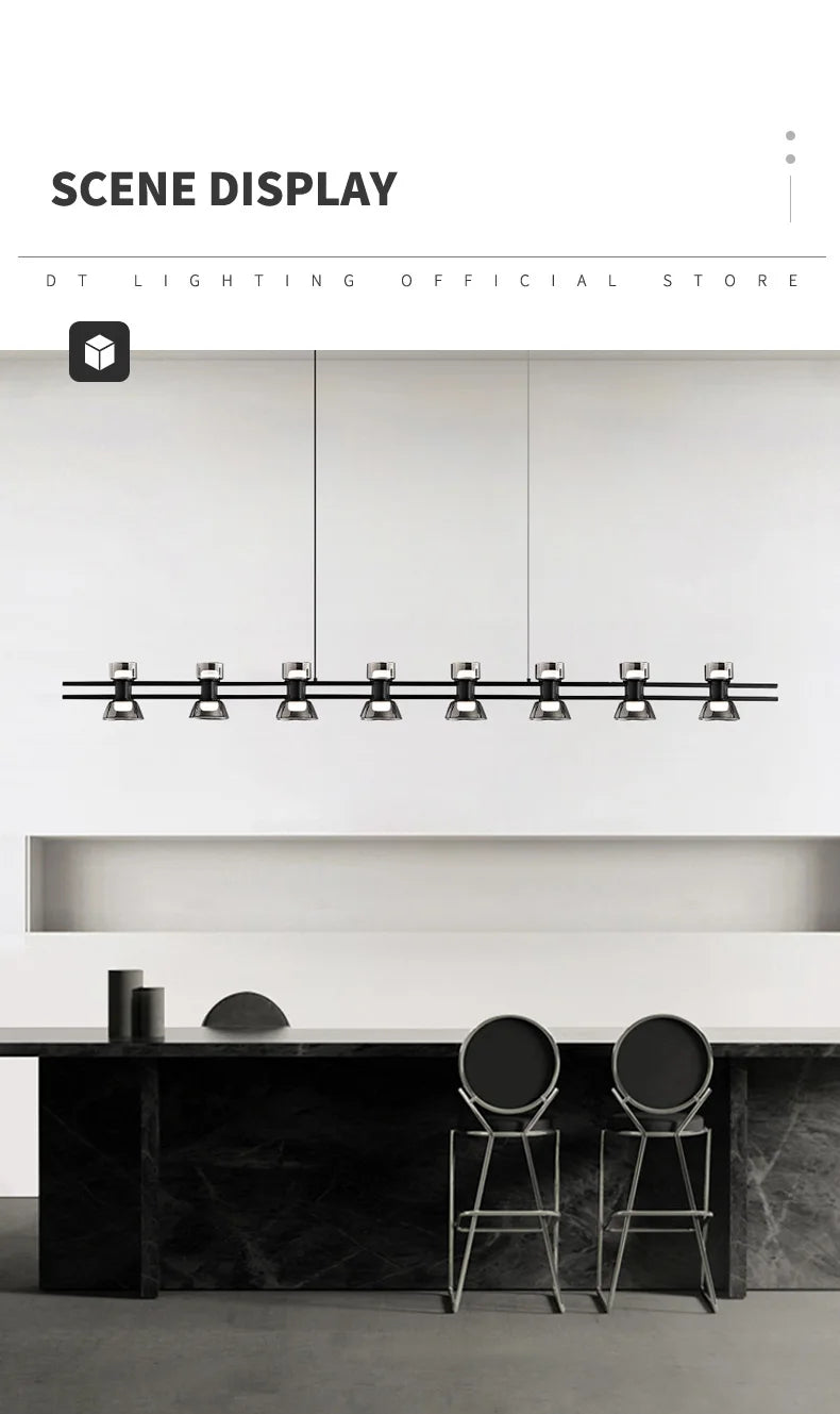 Nordisk LED-ljuskrona – Lyxig Design för Restaurang, Bar & Köksö