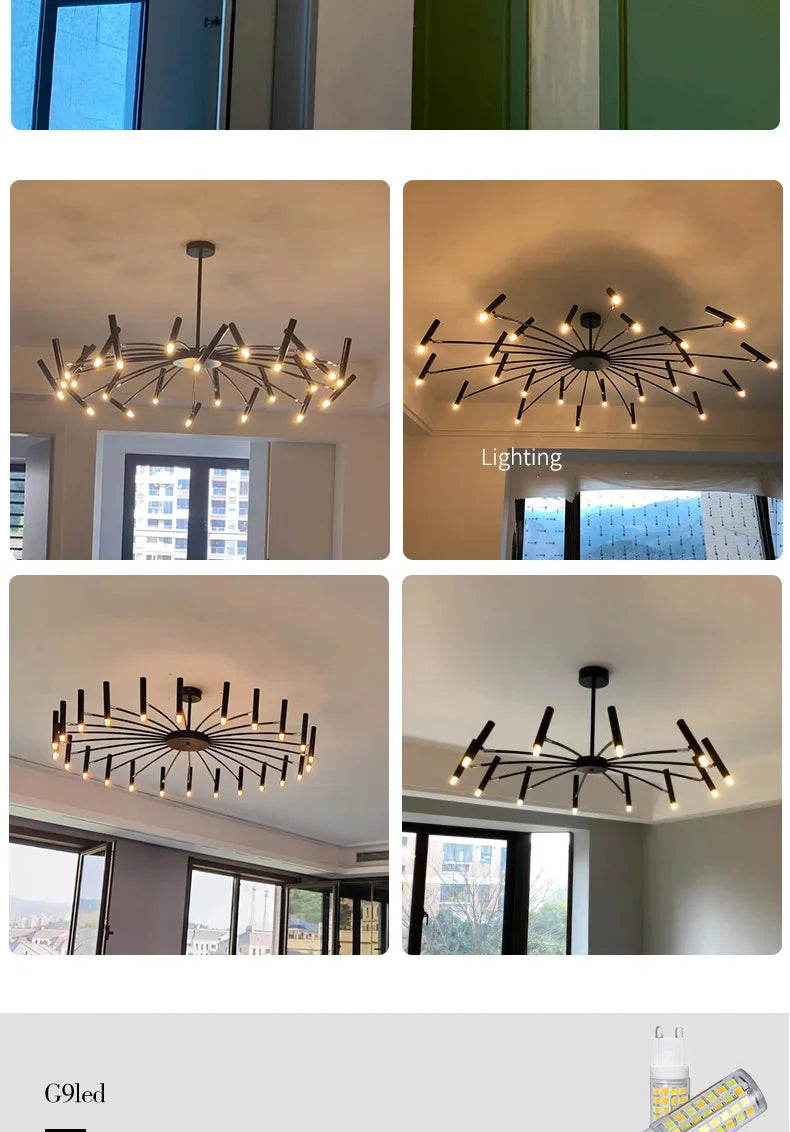 Minimalistisk Taklampa – G9 LED Pendel för Hemmets Inredning