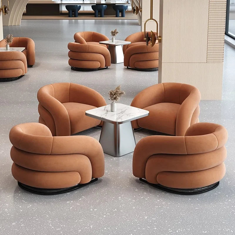 Modern Loungestol för En Person – Stilren Komfort för Vardagsrum & Balkong