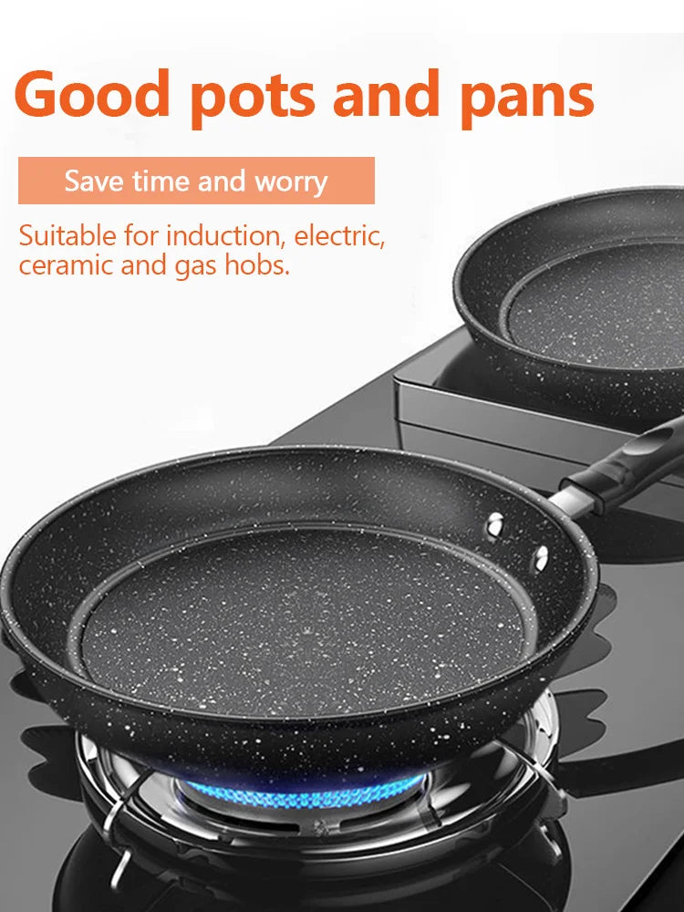 Nonstick Stekpanna – Maifan Stone – 22/24/26/28 cm – För Induktion & Alla Spisar